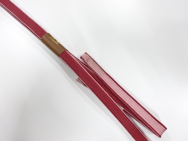 未使用品　正絹　帯留め用　手組三分紐